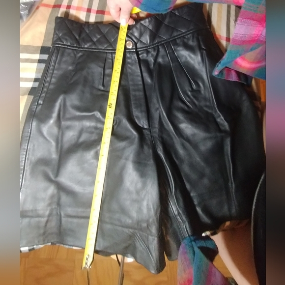 Leather Sandro Shorts size 42 US 10 - Picture 9 of 10